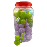 Glass Bong 4in Double Layer Design Assorted Colors 22ct Jar (MSRP $24.99ea)