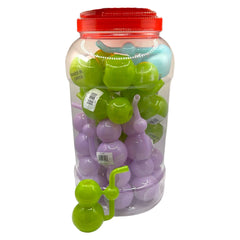 Glass Bong 4in Double Layer Design Assorted Colors 22ct Jar (MSRP $24.99ea)