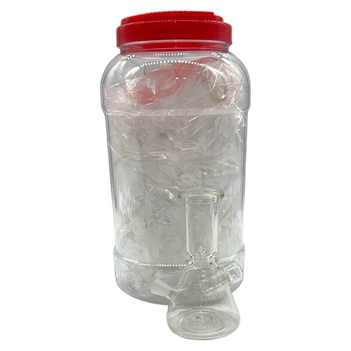 Glass Bong 6in Clear Becker Design 6ct Jar (MSRP $24.99ea)