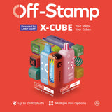 Off-Stamp X Cube By Lost Mary 25K Puffs 18mL Disposable Smart Kit - Display of 5 (MSRP $24.99 Each)
