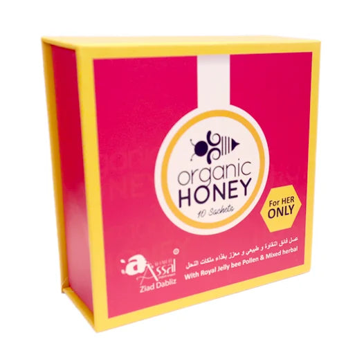 Organic Honey For Her Sexual Enhancement - Display of 10 Sachets