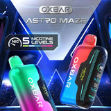 OXBAR Astro Maze 50K Puffs Disposable Vape - Display of 5 (MSRP $24.99 Each)