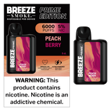 Breeze Prime Edition Disposable Vape - Display of 5 (MSRP $19.99 Each)