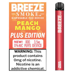 Breeze Plus Edition 0% Nicotine - Display of 10 (MSRP $9.99 Each)