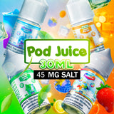 Pod Juice Nicotine Salt E-Liquid 5mg - 45mg 30mL (MSRP $19.99)