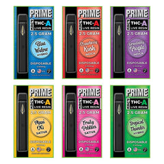 Prime 2.5g THC-A Live Resin Disposable (MSRP $34.99ea)