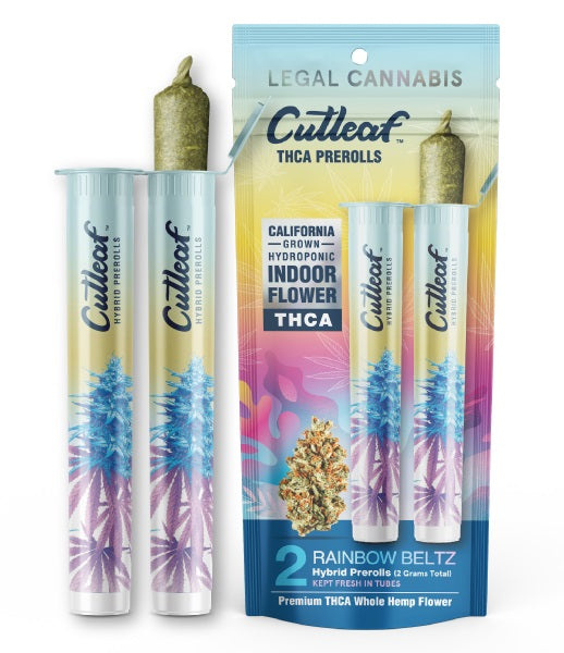 Cutleaf 2g THC-A Pre-Rolls 2pk - Display of 10 (MSRP $14.99 Each)