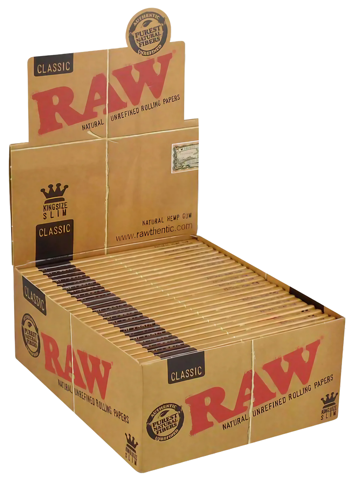 RAW Classic Papers King Size Slim - Display of 50