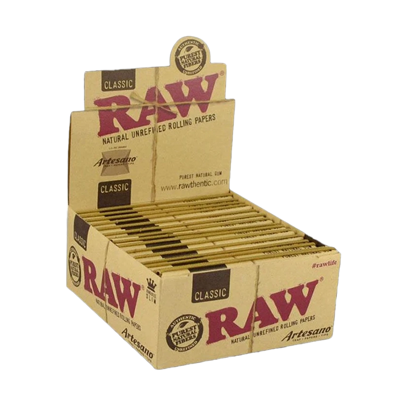 RAW Classic Artesano Papers King Size Slim - Display of 15