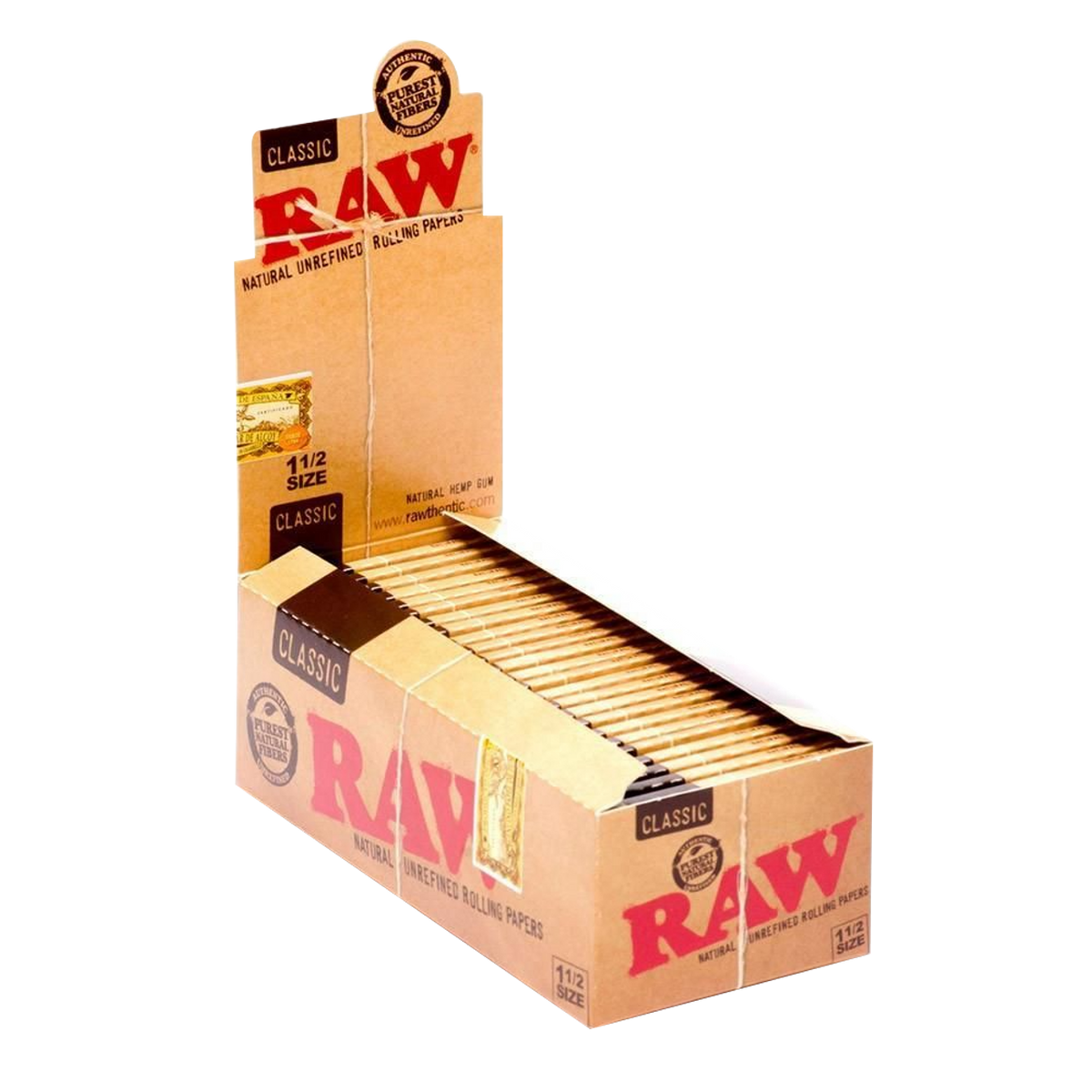 RAW Classic Papers 1 1/2 Size - Display of 25