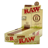 RAW Organic Hemp Papers 1 1/4" Size - Display of 24