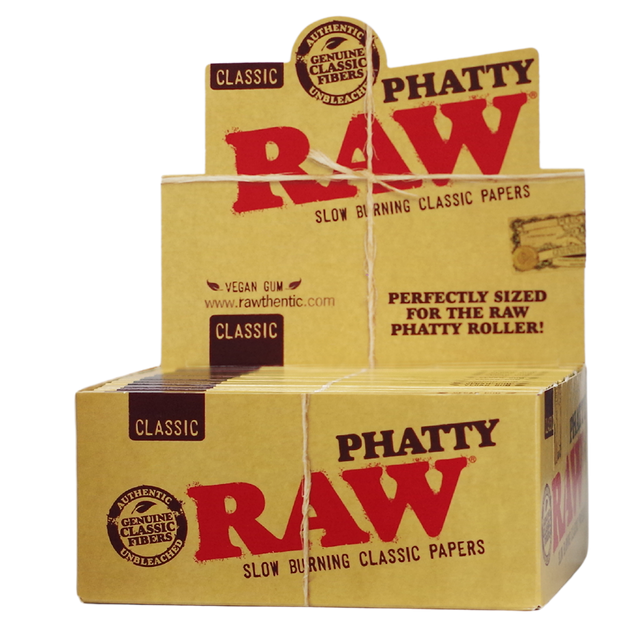 RAW Classic Phatty Papers - Display of 24