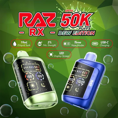 RAZ RX50000 50K Puffs 19mL Disposable Vape - Display of 5