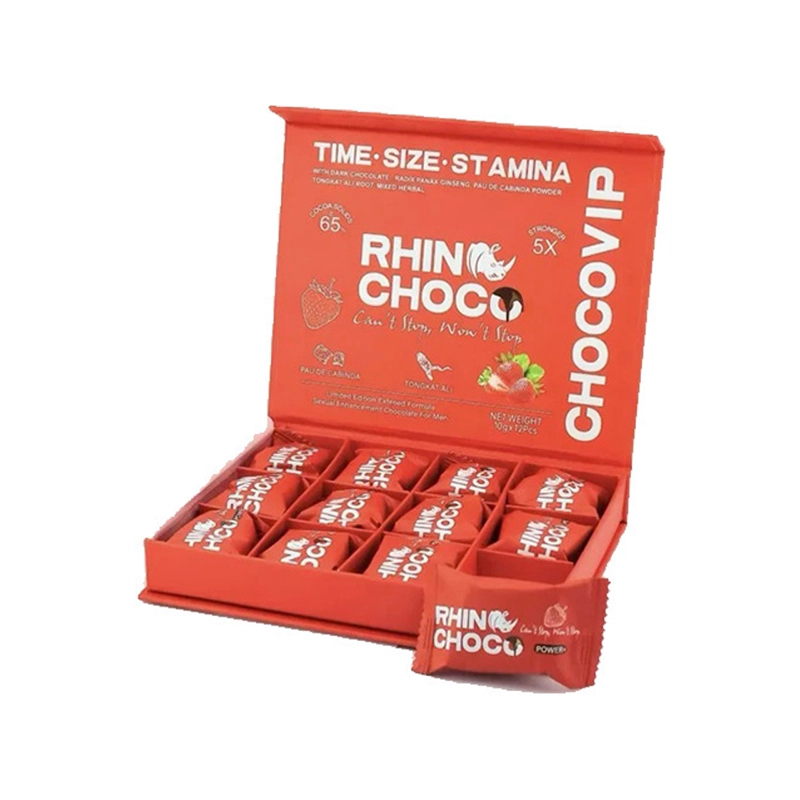 Rhino Choco 5x Stronger Male Enhancement - Display of 12pcs