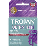 TROJAN GRAY ULTRA THIN SPERMICIDAL LUBRICANT 3pk 6ct Bundle