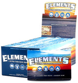 Elements Ultra Thin Rice Rolling Papers 1 1/2" - Display of 25