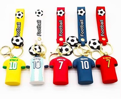 Soccer Player Jersey KeyChain