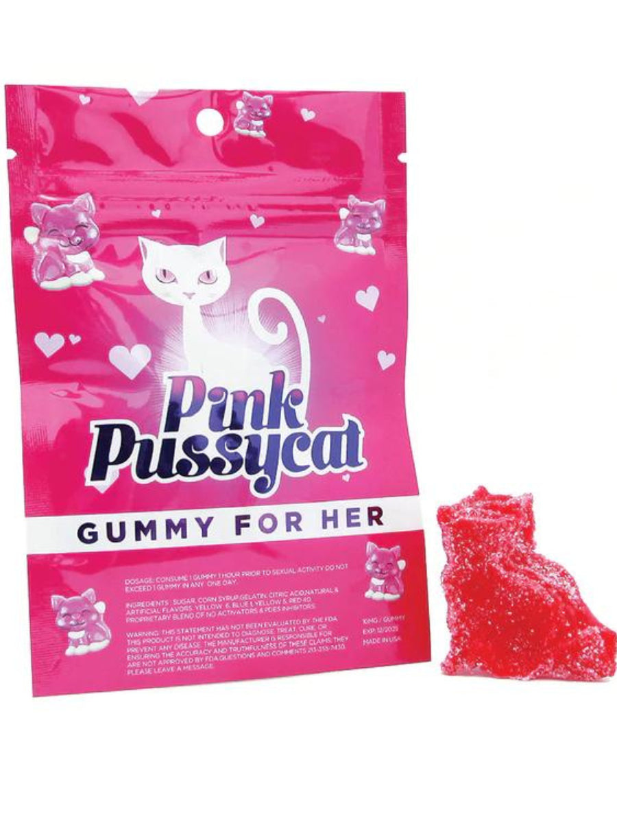 Pink Pussycat Female Enhancement Gummies 24ct Display