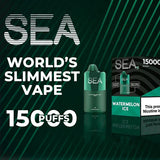 Sea XS 15K Puffs Disposable Vape - Display of 5 (MSRP $19.99 Each)
