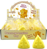 Decompression Toy Cheese Squishy - Display of 12