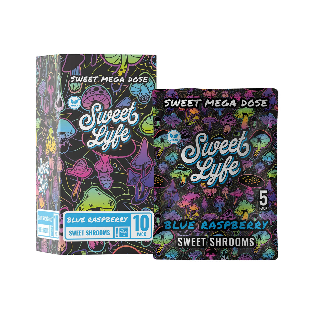 Sweet Lyfe Sweet Shrooms Gummies 5pk Gummies - 10 Bags Per Display  (MSRP $39.99 Each)