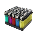 Solid Gold Clear Lighters - Display of 50ct