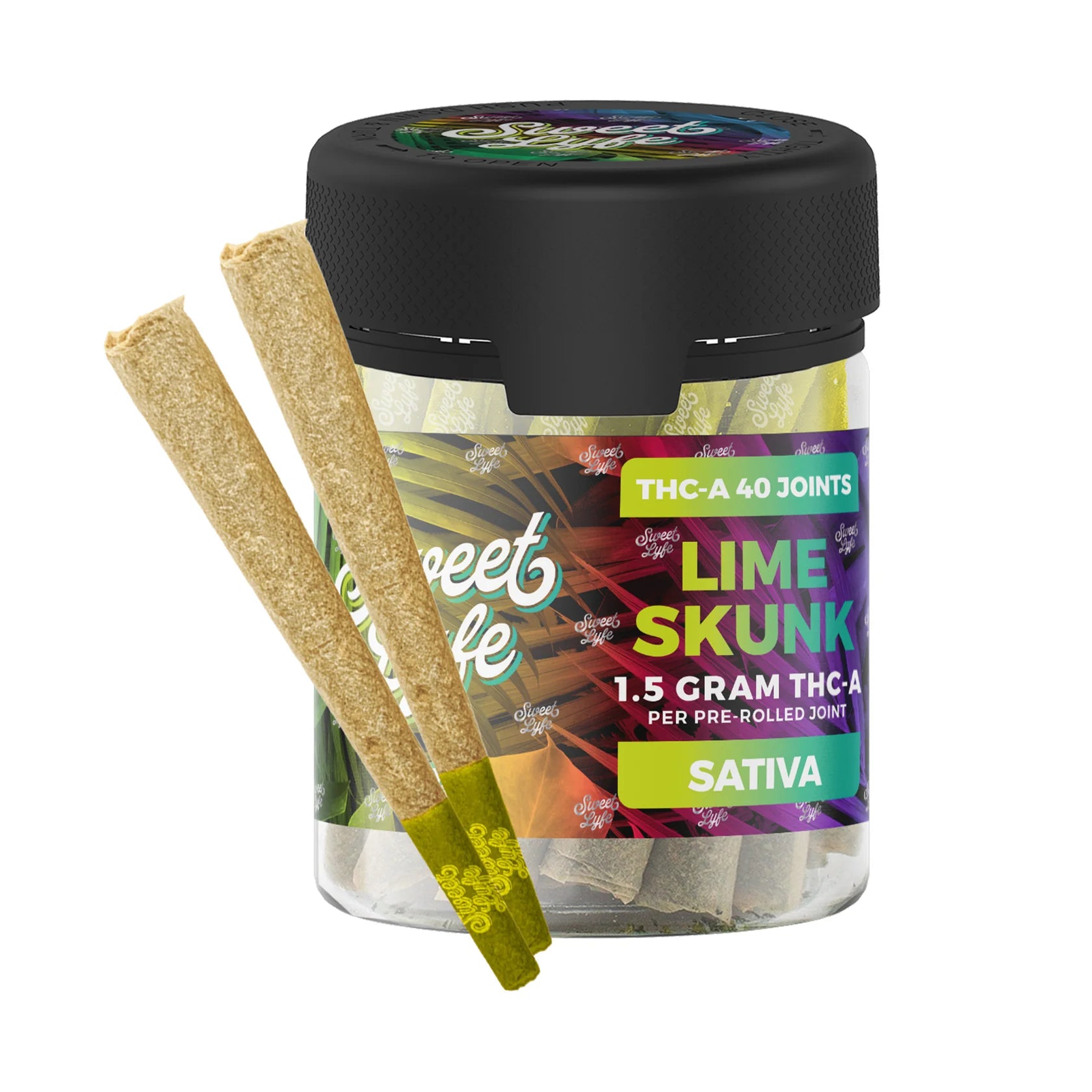 Sweet Lyfe 1.5g THC-A Pre-Rolled Joints - 40 Pack Jar (MSRP $3.99 Each)