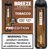 Breeze Pro Edition Disposable Vape - Display of 10 (MSRP $17.99 Each)