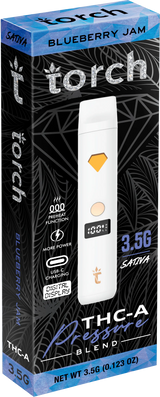 Torch THC-A Pressure Blend 3.5g Disposable Vape - Display of 5 (MSRP $39.99 Each)