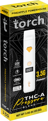 Torch THC-A Pressure Blend 3.5g Disposable Vape - Display of 5 (MSRP $39.99 Each)