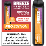Breeze Pro Edition Disposable Vape - Display of 10 (MSRP $17.99 Each)