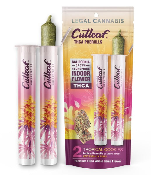 Cutleaf 2g THC-A Pre-Rolls 2pk - Display of 10 (MSRP $14.99 Each)