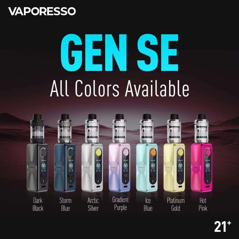 Vaporesso Gen SE 80W Kit With 3mL iTank T (MSRP $79.99)
