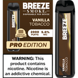 Breeze Pro Edition Disposable Vape - Display of 10 (MSRP $17.99 Each)