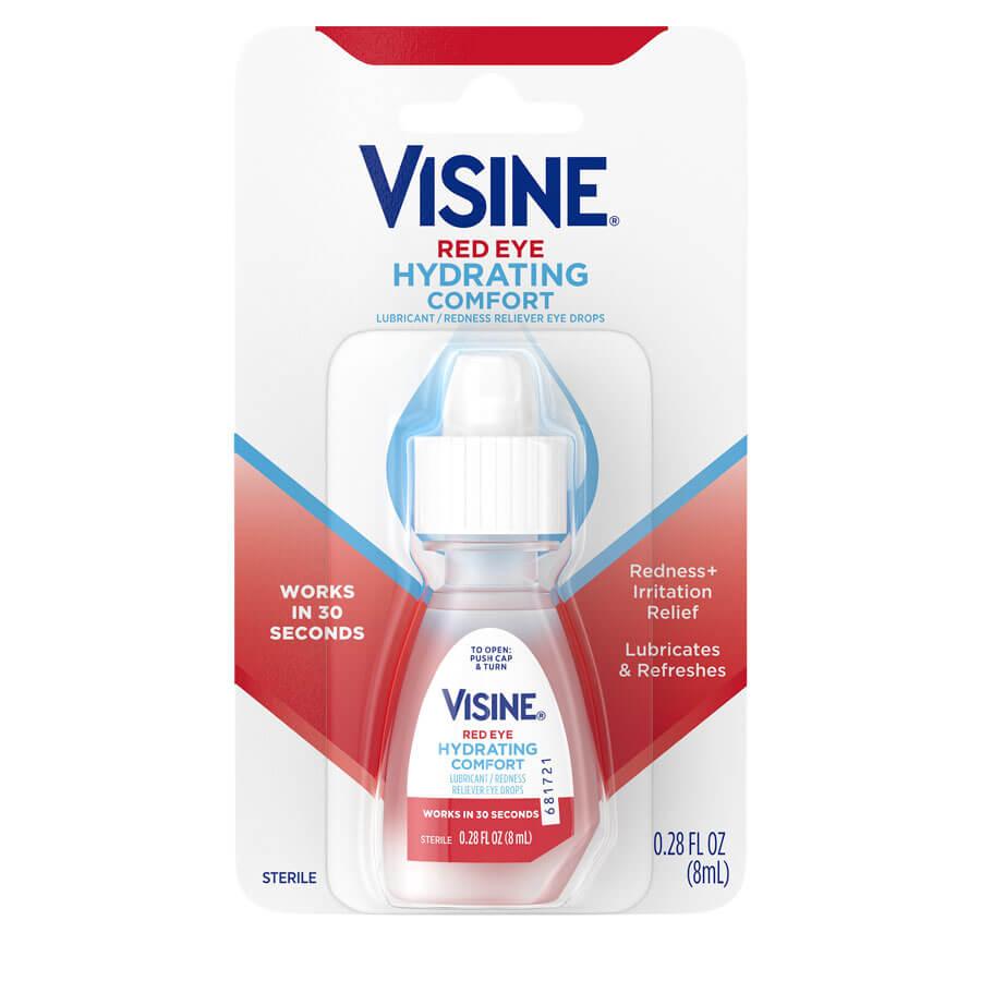 Visine Hydrating Comforting 0.28oz Eye Drops 6ct Display