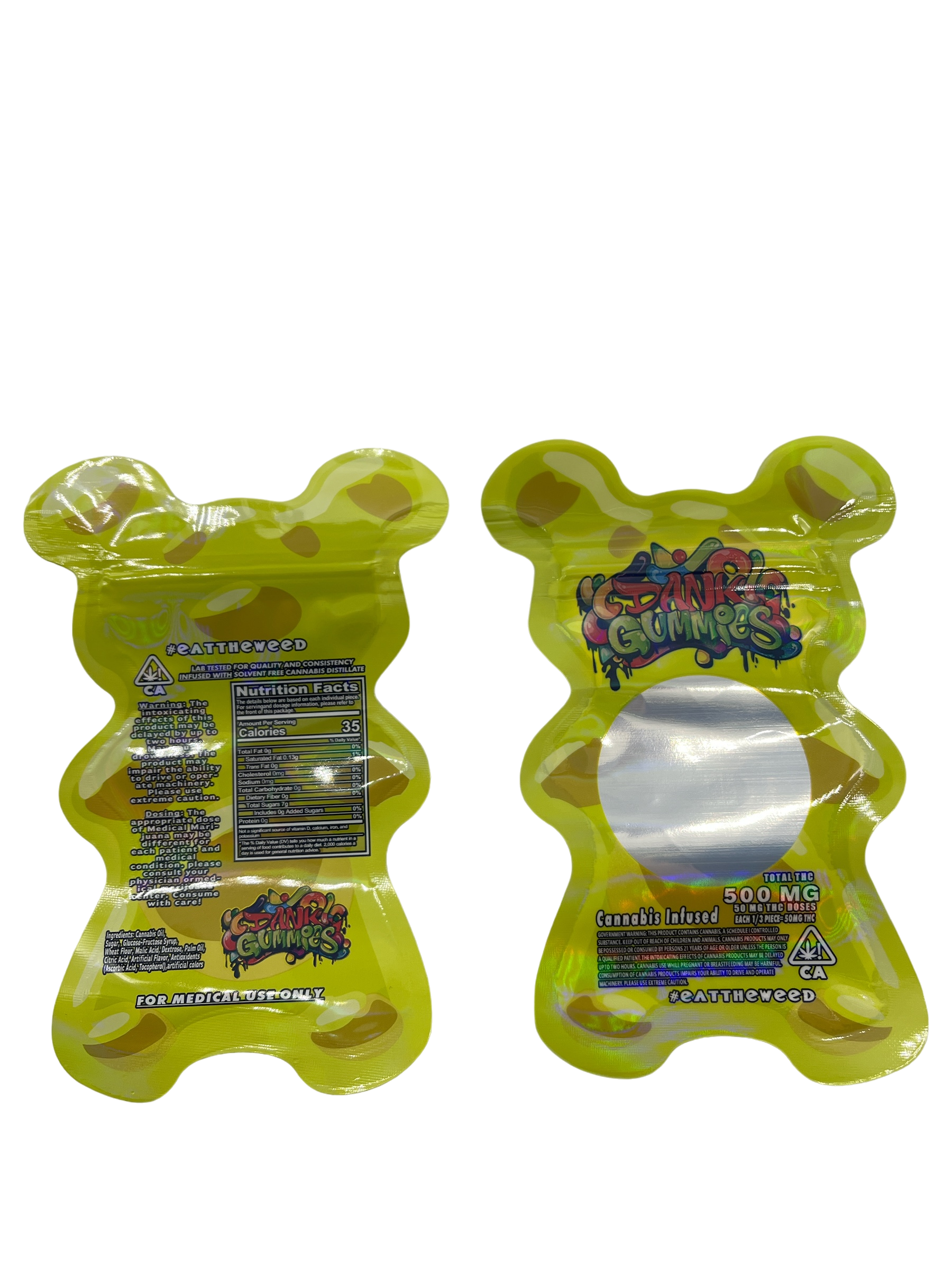 500mg Bear Stash Bag 100 Count Bundle ($29.99 MSRP) MK-SRS19