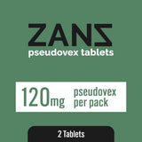 Zanz Pseudovex Tablets 60mg - Pack of 2 / Display of 12 (MSRP $19.99 Each)